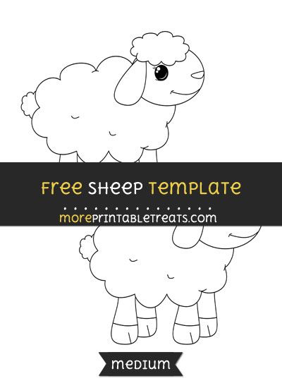 Free Sheep Template - Medium Sheep Template Free Printable, Sheep Outline, Sheep Template, Sheep Party, Pastor Appreciation Month, Pastor Appreciation Day, Sheep Crafts, Pastor Appreciation, Student Ministry