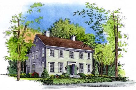 Colonial   House Plan 86037