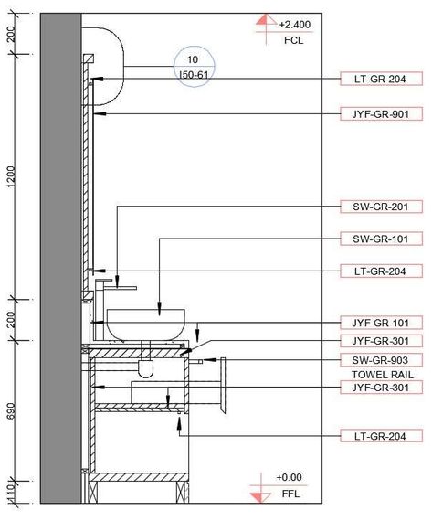 Bathroom Interior Drawing, Bathroom Section Drawing, Bathroom Details Drawing, Bathroom Elevation Drawing, Drawer Detail Drawing, Interior Details Drawing, Drawer Section, Drawer Detail, 2d Autocad Drawing