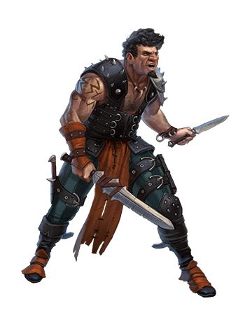 Male Human Rogue Thug - Pathfinder PFRPG DND D&D d20 fantasy Studded Leather Armor, D D Rogue, Fantasy Role Playing, Heroic Fantasy, Dnd Monsters, Leather Armor, Fantasy Races, Fantasy Images, Dnd Art