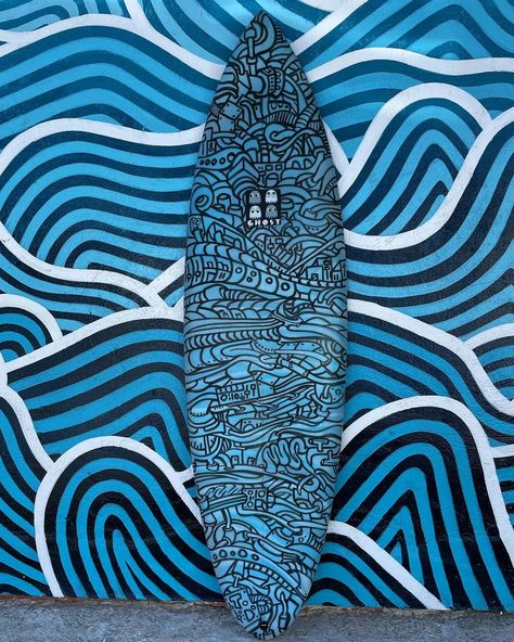 Surf Board Art, Art Collaboration, Vision Art, Custom Surfboards, Beach Surfing, Surfboard Art, Surfboard Design, Board Art, Skateboard Design