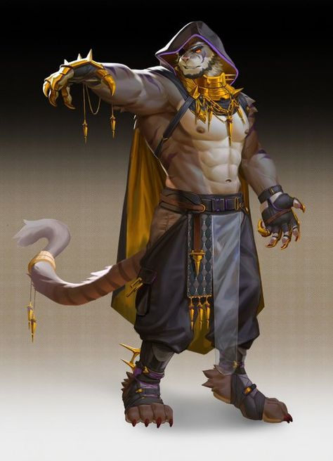 Concept Art Gallery, D D Character Ideas, Anime Wolf, Fantasy Aesthetic, Character Portraits, Samurai Gear, Animal Art, Feline