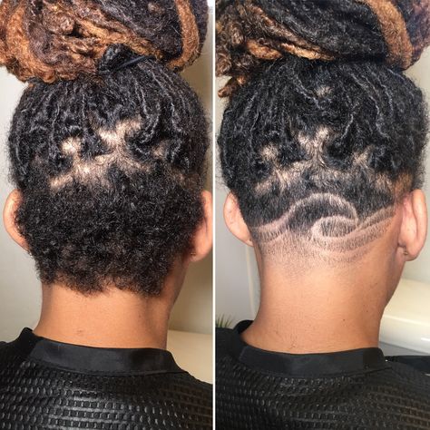 Undercut With Dreads Black Women, Dreadlock Undercut Women, Dread Undercut Women, Locs With An Undercut, Locs With Undercut Black Women, Short Shaved Hairstyles For Black Women, Braids With Undercut Black Women, Locs Undercut, Locs With Undercut