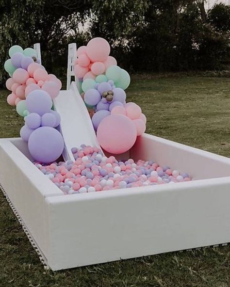 Service area: Perth, Western Australia.Fun HQThe Chalk White Fun Ball Pit is exclusive to FunHQ.This large 3 x 2 metre soft padded pure white ball pit with EVA mats to match and ball colours of your choice, will make a real feature at your next event or party. It is 100% non stop fun for the kids.The 4 hour hire service includes full delivery, set up, pack down and collection service. All play equipment is professionally cleaned and sanitised.Ball pits can be customised with decals such as “Blue White Ball Pit, Ball Pit Kids, Slide Ball Pit, Ball Pit Party, Ball Pit With Slide, Kids Party Rentals, Kids Ball Pit, Ball Pit Balls, Soft Play Area