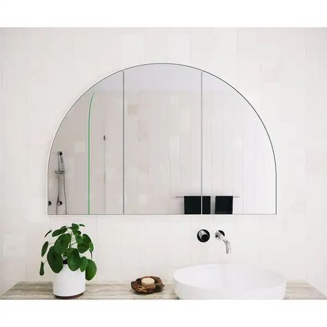 Three Door Steel Frame Arch Shape Medicine Cabinet - Bed Bath & Beyond - 36936099 Recessed Cabinet, Luxury Mirror, Wall Cabinets, Bathroom Wall Cabinets, 3 Shelves, Arch Mirror, Cabinet Bed, Mirror Cabinet, Installing Cabinets