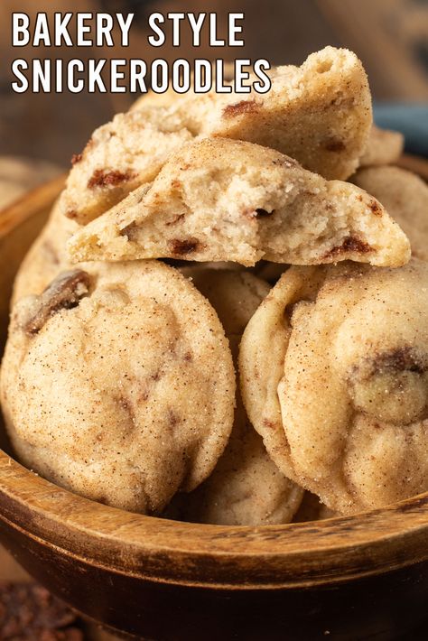 Cinnamon Chip Recipes, Snickerdoodle Cookies Easy, How To Do Everything, Bakery Chocolate Chip Cookies, Cookies Bakery, Snickerdoodle Cookie, Snickerdoodle Recipe, Cookies Gluten Free, Snickerdoodle Cookies