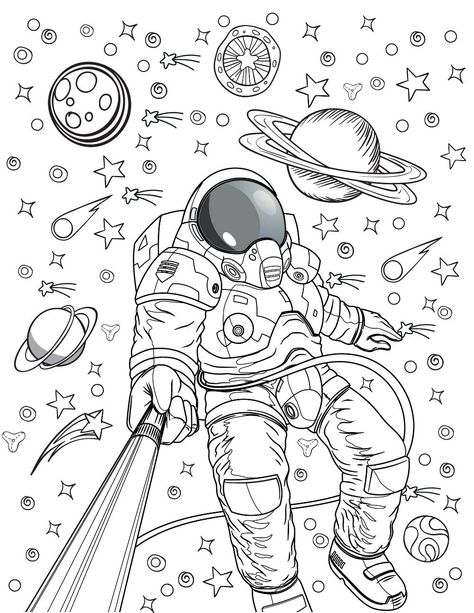 Dora Coloring, Space Coloring Pages, Kitty Coloring, Pattern Coloring Pages, Hello Kitty Coloring, Adult Colouring Pages, Space Pictures, Easy Coloring Pages, Color Worksheets