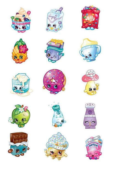 Shopkins Bday, Shopkins Characters, Shopkins Cake, Shopkins Birthday Party, Shopkins Party, Shopkins Birthday, Bottle Cap Art, Bottle Cap Crafts, Bottle Cap Images