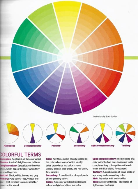 Color Wheel Interior Design, Color Theory Art Lessons, Color Theory Lessons, Color Wheel For Clothes, Colour Wheel Theory, Color Wheel Art, Mixing Paint Colors, Color Theory Art, Color Knowledge