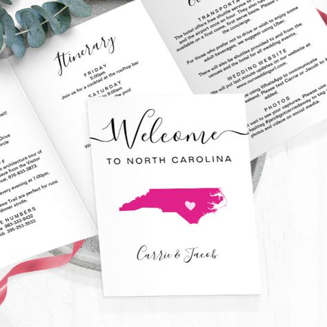 Any Color North Carolina Wedding Welcome Itinerary Tri-Fold Program Virgin Islands Wedding, Turks And Caicos Wedding, Aruba Wedding, Aruba Weddings, Dominican Republic Wedding, Map Wedding, Bahamas Wedding, Jamaica Wedding, Costa Rica Wedding