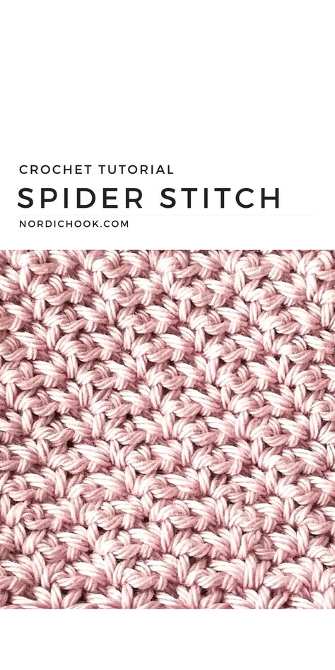 Crochet Group Boards, Spider Crochet Stitch, Spider Crochet Pattern Free, Spider Stitch Crochet, Crochet Spider Stitch, Crochet Baby Cardigan Pattern, Spider Stitch, Stitch Step By Step, Crochet Spider