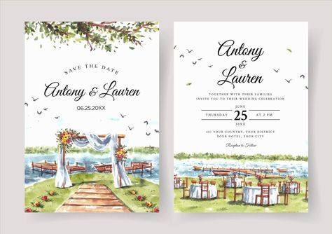 Wedding Illustration Card, Wedding Gate, Wedding Invitation Images, Electronic Wedding Invitations, Hindu Wedding Invitations, Digital Invitations Wedding, Watercolor Wedding Invitation, Wedding Invitation Card Design, Wedding Illustration