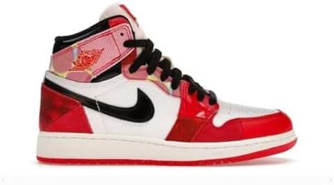 Amazon.com: Children Nike - International Shipping Eligible Air Jordan 1 Chicago, Spider Man Across The Spider Verse, Across The Spider Verse, Jordan Sneaker, Dr Shoes, Unique Sneakers, Limited Edition Sneakers, Jordan 1 High Og, Air Jordan 1 Retro High Og