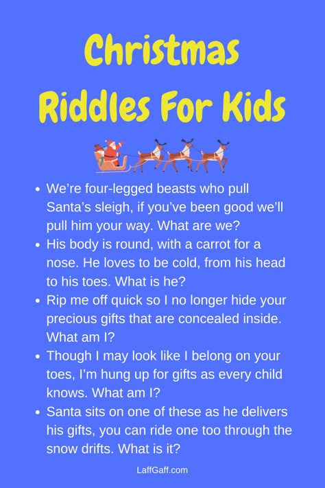 Christmas riddles for kids. Christmas Riddles With Answers, Christmas Riddles For Kids, Christmas Rhyming, Elves Ideas, Christmas Riddles, Fun Riddles With Answers, Rhyming Riddles, Funny Christmas Jokes, Riddles For Kids