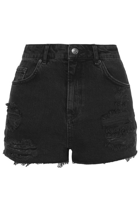 Summer Jean Shorts, Mode Swag, Shorts Ripped, Destroyed Denim Shorts, Embroidered Denim Shorts, Embroidered Cross, Tokyo Street Fashion, Outfits Mit Shorts, Ripped Jean Shorts