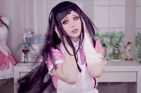 Mikan Cosplay, Mikan Tsumiki Cosplay, Mikan Tsumiki, Goodbye Despair, Cosplay Inspo, Pose Ideas, Danganronpa, Vocaloid, Wigs