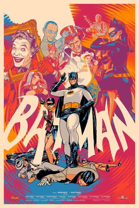 BATMAN ’66 and BATMAN: THE ANIMATED SERIES Mondo Posters — GeekTyrant #geeky #DC #batman #illustration #movie #poster Batman Variant, Comic Ads, Darkest Knight, 2006 Mustang, Cartoon Batman, Mondo Posters, Poster Grafico, 1980s Tv, Burt Ward