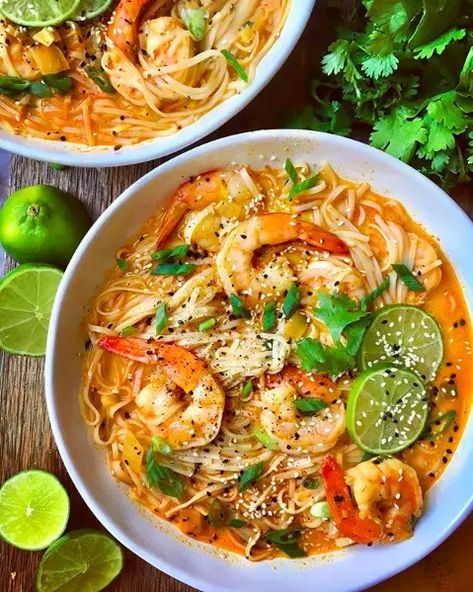 Thai Red Curry Shrimp Soup Recipe | The Feedfeed Curry Shrimp Soup, Diane Morrissey, Red Curry Shrimp, Shrimp Soup Recipes, Recipe Developer, Thai Shrimp, Plats Healthy, Cibo Asiatico, Shrimp Soup