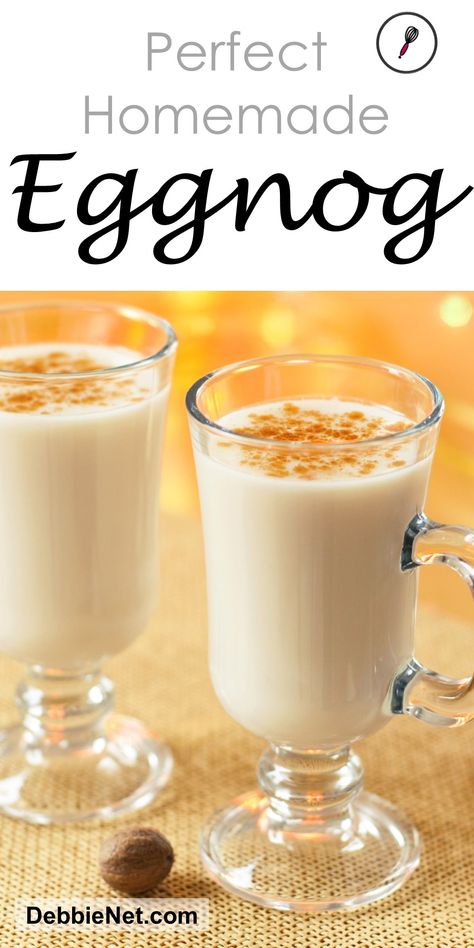 Alcoholic Eggnog, Eggnog Recipe Homemade, New Year's Desserts, Homemade Eggnog, Vegan Candies, Christmas Homemade, Eggnog Recipe, Egg Nog, Super Easy Recipes