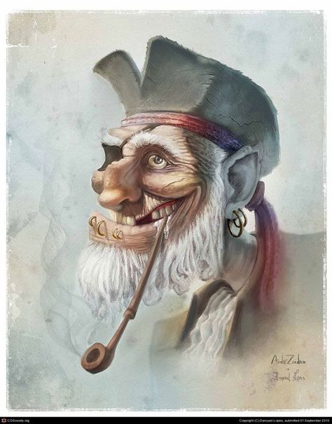 Danyael Lopes Old Pirate Character, Dnd Pirates, Pirate Painting, Pirate Artwork, Pirate Character, Old Pirate, Pirate Crew, Pirate Room, Pirate Island