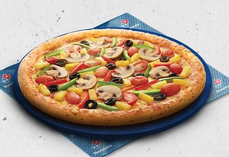 Very Veggie - Domino's Pizza Pizza Images, Domino Pizza, Domino’s Pizza, Domino's Pizza, Dominos Pizza, Veggie Pizza, Cherry Tomato, Meat Free, Mozzarella Cheese