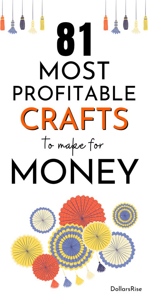 Do you like making crafts? Try selling the most profitable crafts and make money working from home. One of the best side hustle ideas for creative minds. Make your craft making hobby a money making business. Best craft ideas to make and sell! Crafts To Do For Adults, Diy Craft Ideas To Sell, Homemade Items To Sell Ideas, Side Hustle Craft Ideas, Things To Sell From Home, Make And Sell Ideas Extra Money, Online Craft Business Ideas, Gifts Crafts Ideas, Creative Things To Make And Sell