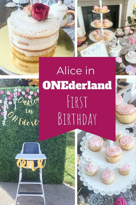 Tea Party Cake Table, Alice In Onederland First Birthday, Boxwood Wall, Wonderland Party Theme, Alice In Onederland, Party Cake Table, Onederland Party, Tea Party Cake, Alice In Wonderland Tea Party Birthday