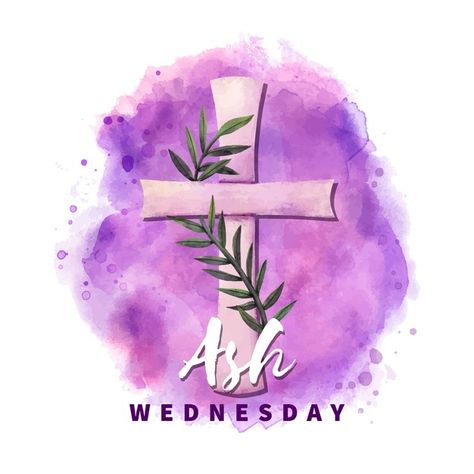 Ash wednesday cross in purple watercolor... | Premium Vector #Freepik #vector #watercolor #cross #culture #traditional Ascension Day, Watercolor Cross, Crucifixion Of Jesus, Ash Wednesday, Paint Strokes, Crown Of Thorns, Holy Week, Holy Cross, Purple Watercolor