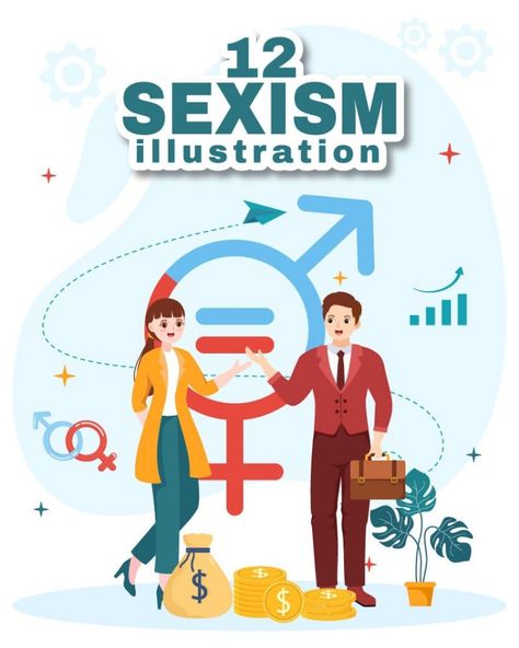 12 Sexism Men and Women Illustration Women Illustration, Woman Illustration, Women Men, Design Ideas, Web Design, Layout, Men And Women, Design