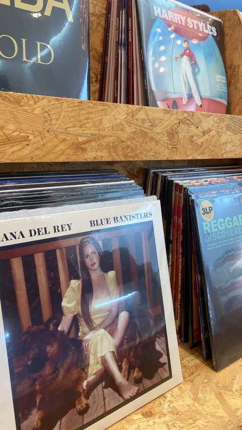 Blue Banisters Vinyl, Lana Del Rey Vinyl Aesthetic, Lana Eras, Lana Del Rey Blue Banisters, Lana Albums, Lana Aesthetic, Lana Core, Blue Banisters, Lana Del Rey Albums