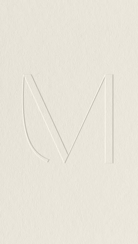 Embossed Logo Design, M A Monogram, Elegant Monogram Logo, M Monogram Logo Design, Mm Monogram Logo, M Minimal Logo, Letter Logo Inspiration, Boho Logo Design, Logotype Branding