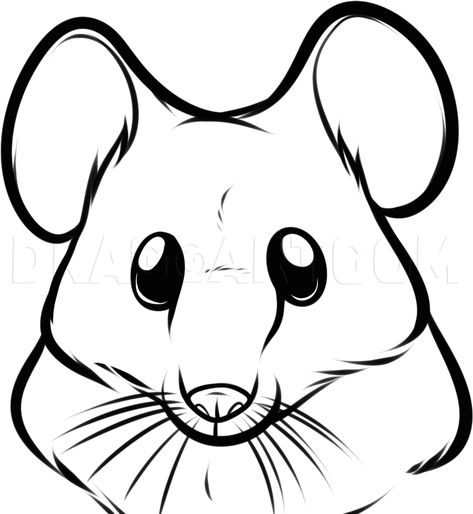 How To Draw A Mouse Face, Step by Step, Drawing Guide, by Dawn | dragoart.com Mouse Face Drawing, Cute Rat Drawings, Line Art Photoshop, Mickey Clipart, Mice Cartoon, Disney Drawing Tutorial, Simple Face Drawing, Cartoon Rat, Mouse Drawing