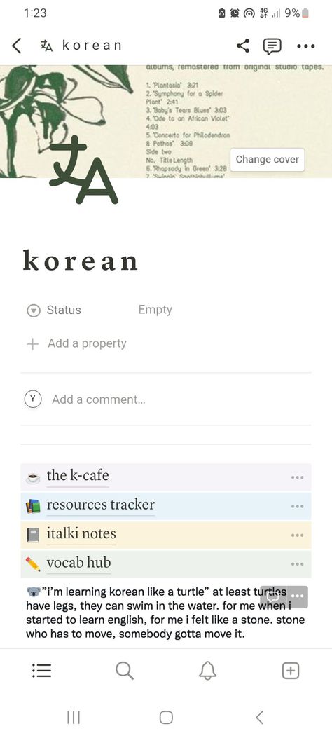 Korean Notion Template, Study Esthetics, Notion Kpop, Notion Notes, School Notion, Korean Words Aesthetic, Notion Organization, Language Study Notion, Notion Ideas