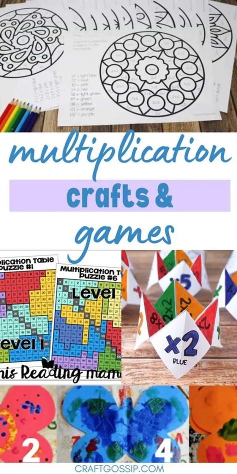 Make Multiplication Fun with Crafts and Games – Lesson Plans Memorizing Multiplication, Homeschooling Schedule, Multiplication Fun, Knitting Quilt, Learning Multiplication, Multiplication Activities, Indie Craft, Multiplication Games, Quilt Pattern Download