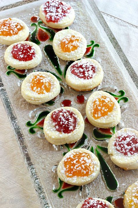 Polish Kolachki Cookies|Craving Something Healthy Polish Cookies, Kolache Recipe, Polish Desserts, Cookies Pastry, Cream Cheese Cookies, Coconut Cookies, Polish Recipes, European Food, Cookies Ingredients