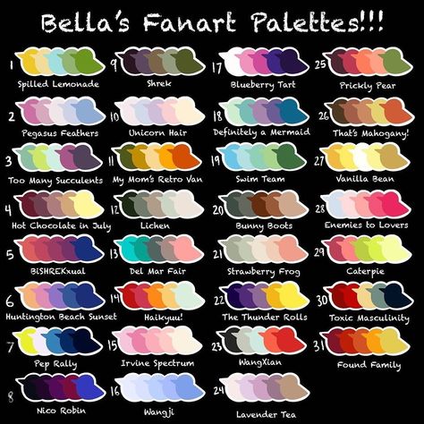 Procreate Color Palettes, Procreate Color Palette, Cool Color Palette, Color Palette Challenge, Palette Art, Color Schemes Colour Palettes, Paint Color Palettes, Color Palate, Free Brush