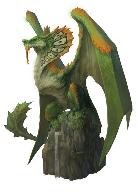 Dnd Wyvern, Rpg Creatures, Creature Fantasy, Plant People, Legendary Dragons, Beast Creature, Dnd Dragons, Dragon Sketch, Cool Dragons