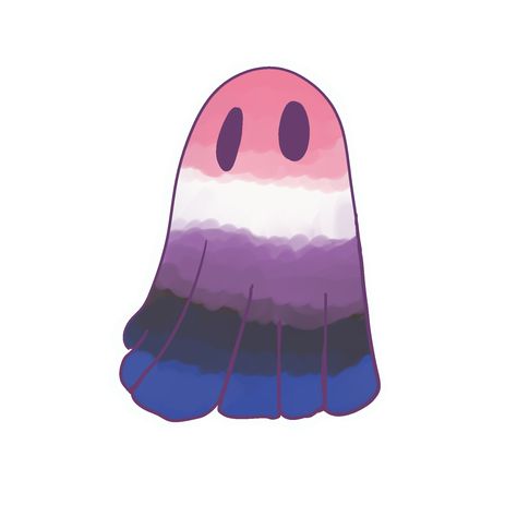 a drawing of the genderfluid flag in shape of a ghost Genderfluid Art, Pride Ghost, Genderfluid Aesthetic, Nonbinary Art, Nonbinary Aesthetic, Gender Fluid Flag, Lgbtq Outfit, Genderfluid Flag, Genderfluid Pride