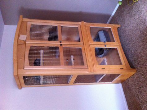 Cat cage. A wardrobe refurbished for a cat cage. For sale Denver Colorado. Only $175. Catio Idea, Cat Cages Indoor, Diy Cat Enclosure, Cat House Plans, Cat Enclosures, Cat Houses Indoor, Cat Cage, Cat Kennel, Cat Patio