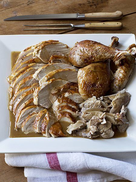 Make Ahead Turkey, Turkey And Gravy, Make Ahead Turkey Gravy, Thanksgiving Menu Recipes, Turkey Gravy From Drippings, Smashed Sweet Potatoes, Moist Turkey, Barefoot Contessa Recipes, Chicago Eats