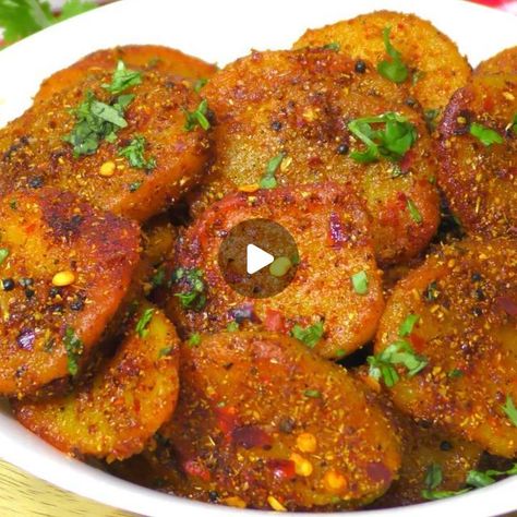 Cook with Parul (ChefParulGupta) on Instagram: "Masala Aloo Katli Fry Ingredients Potatoes - 5  Cooking oil - 3 tbsp Mustard seeds - 1 tsp Asafoetida - 1/4 tsp Coriander seeds - 2 tbsp Cumin seeds - 1 tsp Saunf - 1 tsp Pepper corns - 1/2 tsp Red chillies - 2 Kasuri methi - 1/2 tsp Turmeric powder - 1/4 tsp Ginger garlic paste - 1 tsp Salt as per taste Red chilli powder - 1/2 tsp Dry mango powder - 1/2 tsp #cookwithparul #aloomasala #aloofry #indianfood #instant #potatofry #alookatlifry #AlooKatli #dryaloomasala #spicyaloo #spicypotato #cooking#alookisabji#aloo#potatocurry#yummy #quickandeasyrecipe #aloorecipe#frenchfries  For Business Enquiry- parul@cookwithparul.com #cookwithparul  https://cookwithparul.com/ #CookWithParulCookWithPride" Aloo Fry Recipes, Masala Aloo, Kasuri Methi, Mango Powder, Aloo Recipes, Ginger Garlic Paste, Red Chilli Powder, Curry Recipes Indian, Dried Mangoes