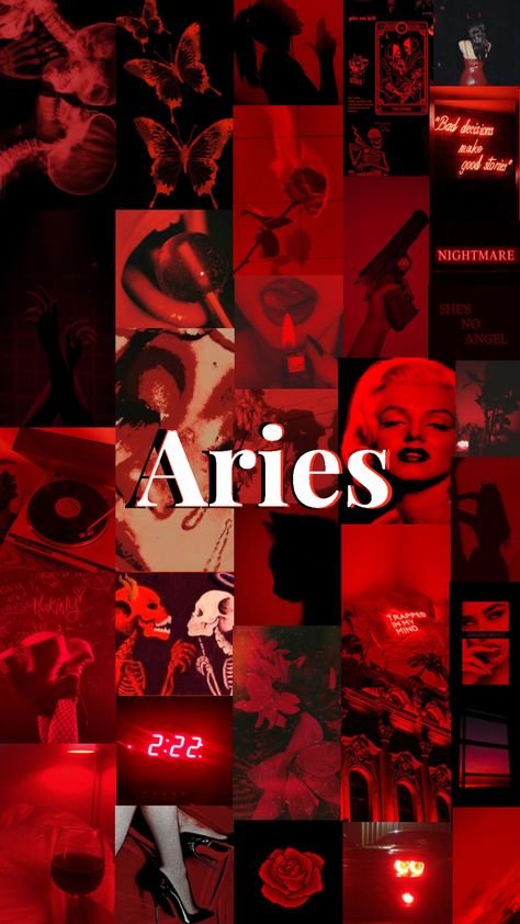 Aries Wallpaper, Zodiac Signs Colors, Arte Aries, Red Wallpapers, Aries Aesthetic, Zodiac Signs Pictures, Preppy Wallpapers, Aries Baby, Aries Art