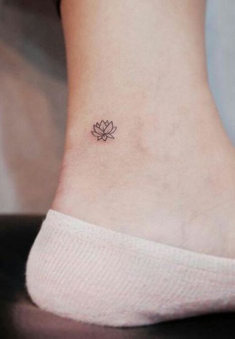 100+ Trending Watercolor Flower Tattoo Ideas for Women – MyBodiArt Lotus Ankle Tattoo, Ankle Tattoo Ideas For Women, Craft Tattoo, Ankle Tattoo Ideas, Small Lotus Flower Tattoo, Small Lotus Tattoo, Tiny Flower Tattoos, Tattoo Wallpaper, Ankle Tattoo Designs