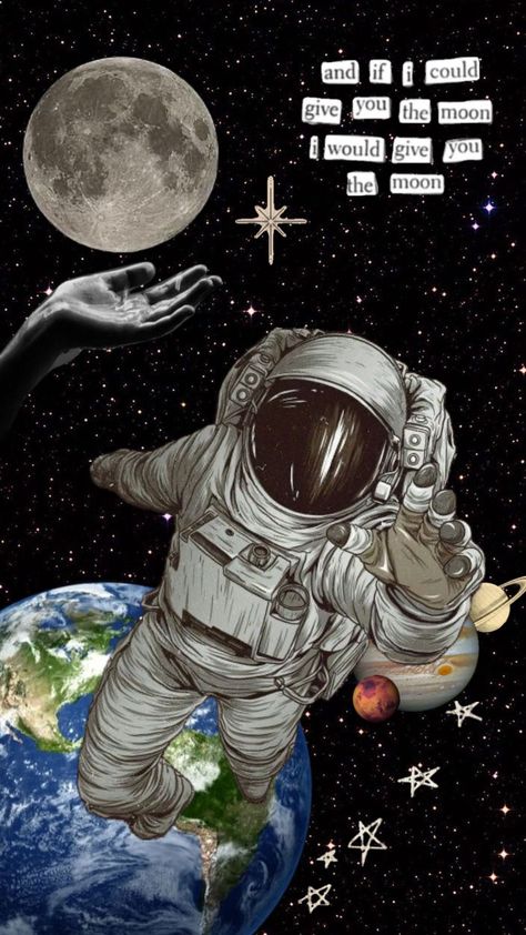 #cosmos #astronomy #nature #quotes #art #antronom Surreal Collage Art, Astronomy Poster, Best Wallpaper Hd, Astronaut Wallpaper, Surreal Collage, Wallpaper Space, Adventure Explore, Cute Patterns Wallpaper, Pretty Wallpapers Backgrounds