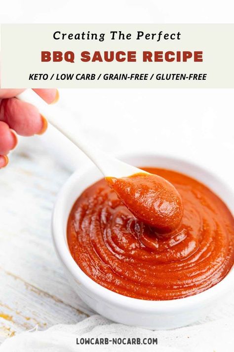 Sugar Free BBQ Sauce Recipe Bbq Sauce For Ribs, Sauce For Ribs, Whole 30 Vegan, Atkins Induction, Keto Bbq Sauce, Low Carb Bbq Sauce, Keto Bbq, Lunch Foods, Chicken Keto