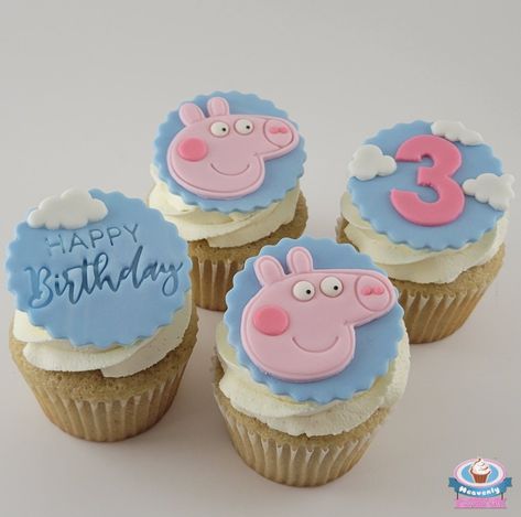 Peppa Pig Cupcakes, Pig Cupcakes, Pig Birthday, Peppa Pig Birthday, Kids Party Themes, Peppa Pig, Birthday Cupcakes, Kids Party, Party Themes