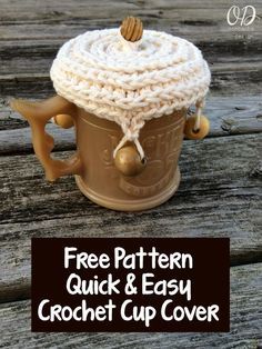 Crochet Cozies, Crochet Mug, Crochet Bobble, Drink Covers, Cup Cozies, Crochet Cup Cozy, Half Double Crochet Stitch, Crochet Cozy, Crochet Kitchen