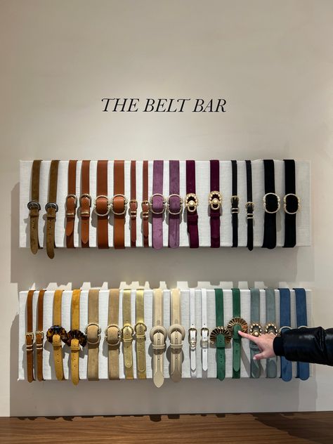 How To Display Belts In A Boutique, Belt Shop Display, Belt Display Ideas, Belt Display Retail, Belt Store, Socks Lace, Belt Display, Marketing Photos, Exhibition Stands