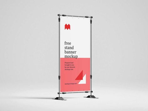 Free Banner Stand Mockups | Free-Mockup.com Standing Banner, Frame Mockup Free, Poster Mockup Free, Banner Mockup, Indoor Banner, Vertical Banner, Postcard Mockup, Macbook Mockup, Banner Stand