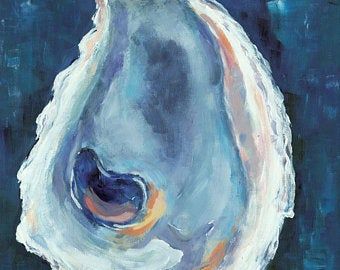 Catherine Carney on Etsy Abstract Art Poster, Marine Art, Seashell Art, Textured Artwork, Shell Art, Oyster Shell, Canvas Wall Decor, Painting Photos, Wall Art Painting